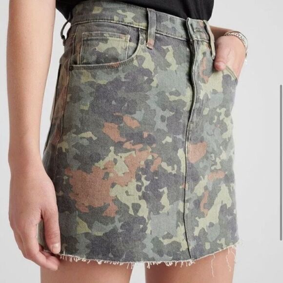 Hudson Viper Mini Camo Denim Skirt - Picture 14 of 14